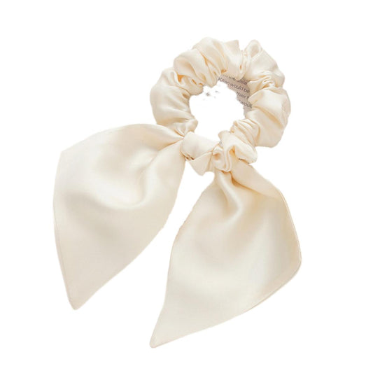 silk bow hair scrunchie - 2 cm