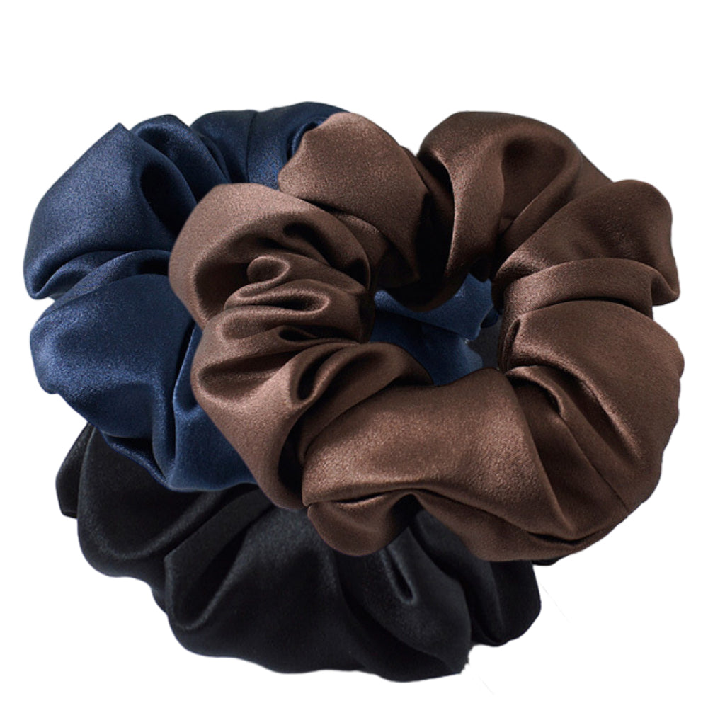 3 st silkehårscrunchie - 3,5 cm