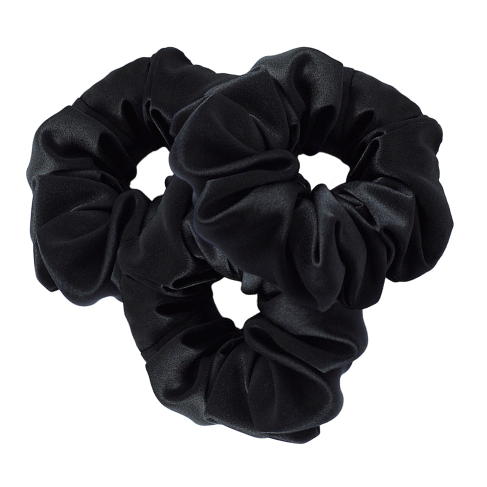 3 pcs silk hair scrunchie - 3.5cm