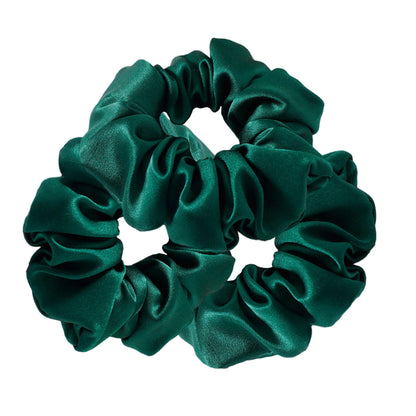 silkehårscrunchie - 3,5 cm, 3 stk