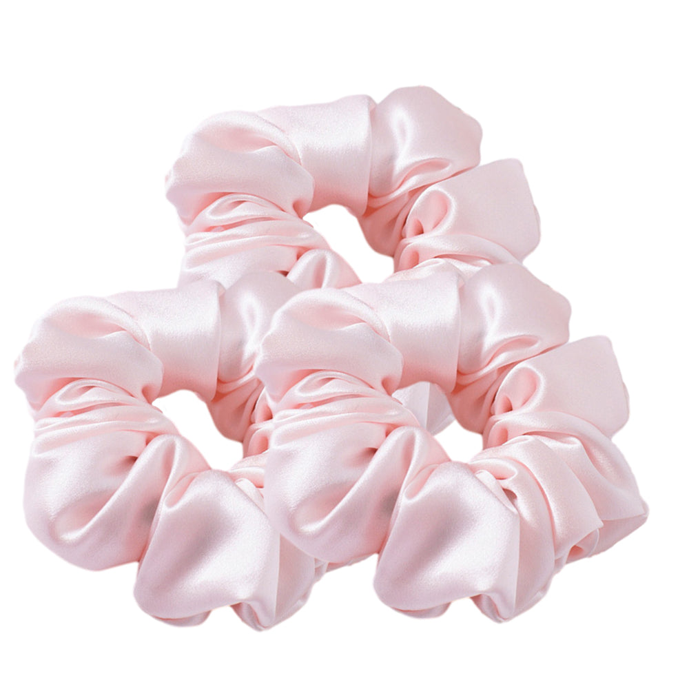 3 stk silke hår scrunchie - 3,5 cm