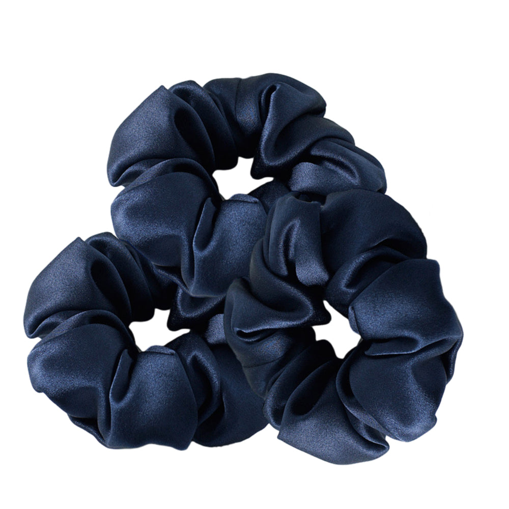 3 stk silke hår scrunchie - 3,5 cm