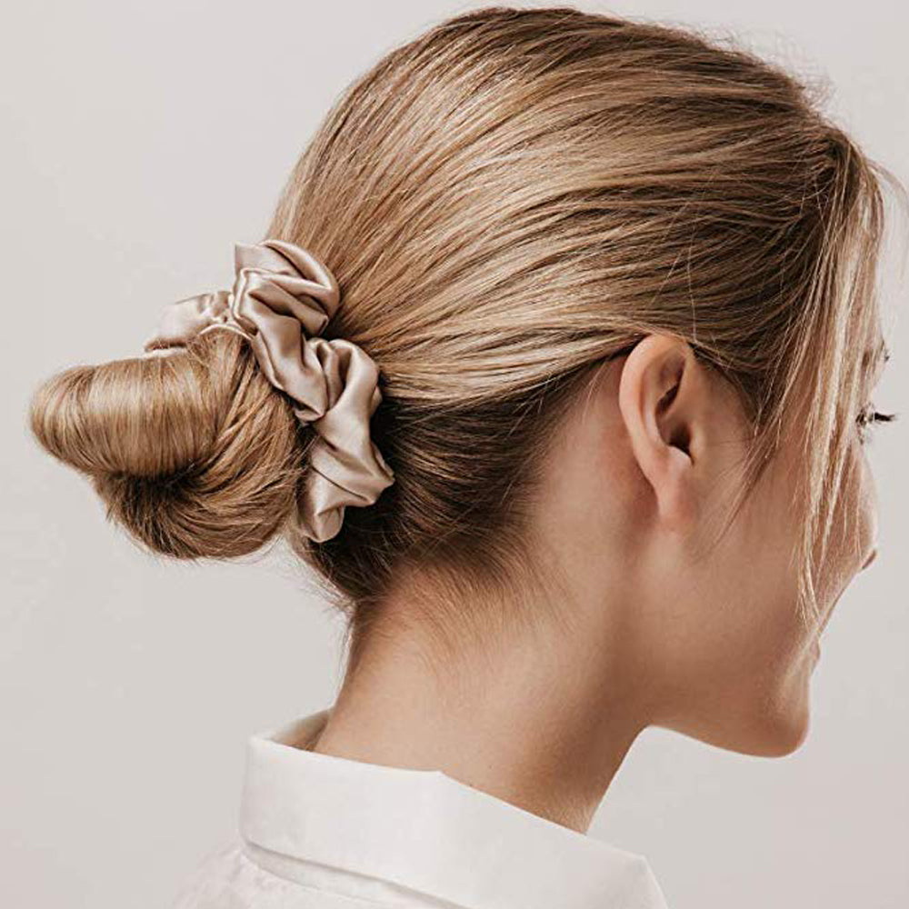 silkehårscrunchie - 3,5 cm