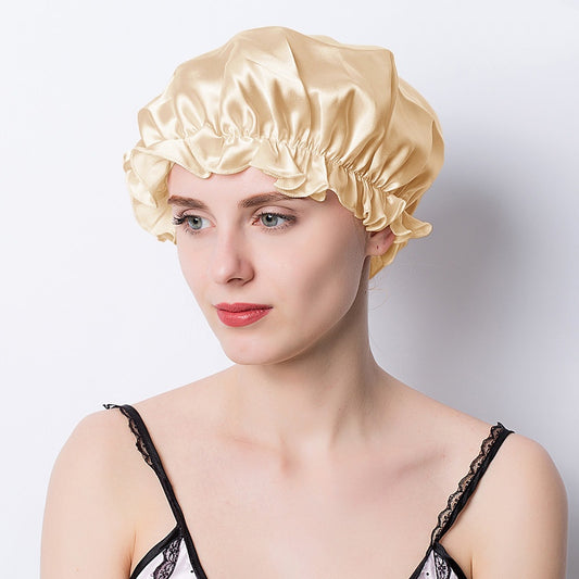 silk elastic bonnet for hair