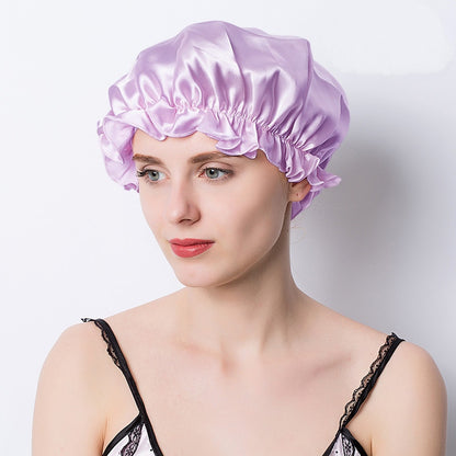 silk elastic bonnet for hair