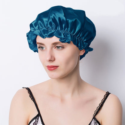 silk elastic bonnet for hair