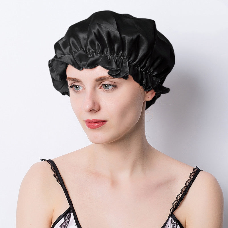 elastische Seidenhaube für Haare