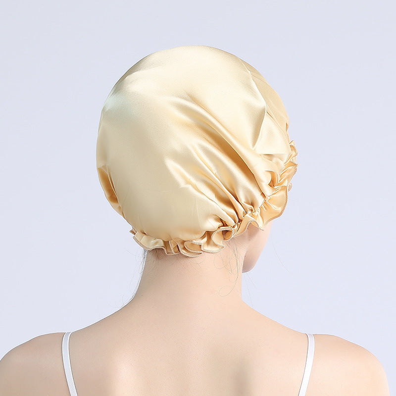 silk elastic bonnet for hair