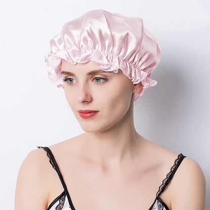 elastische Seidenhaube für Haare