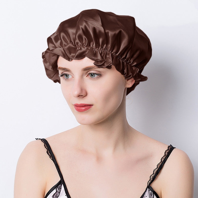 elastische Seidenhaube für Haare