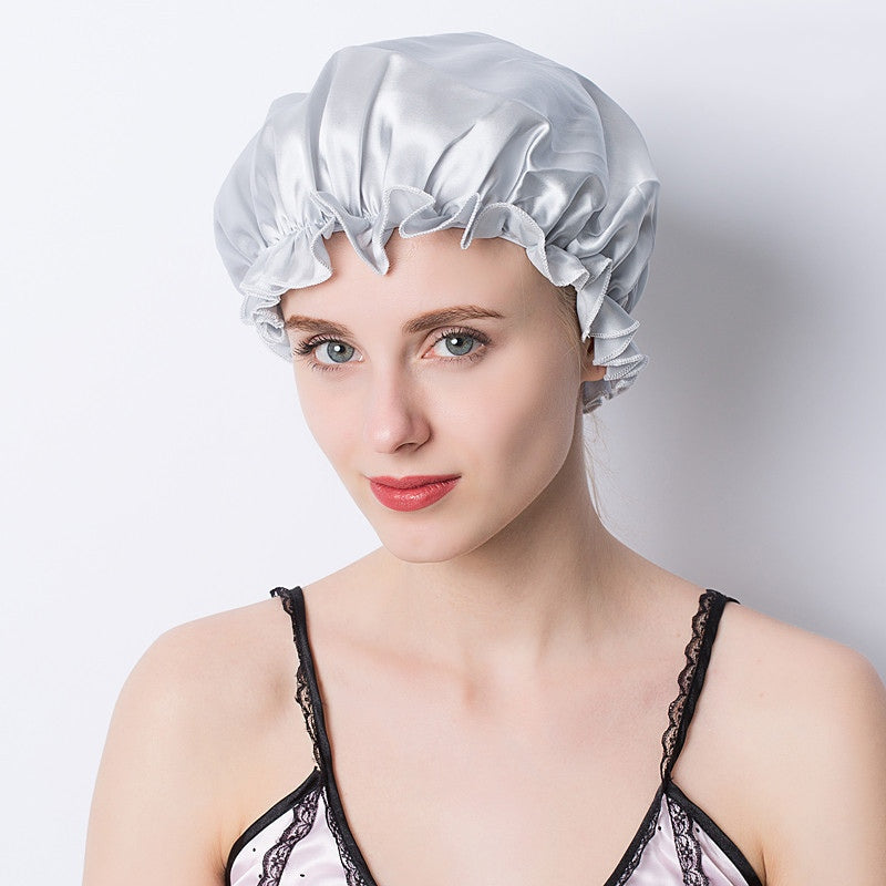 elastische Seidenhaube für Haare