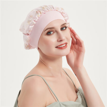 silk bonnet for hair elastic band